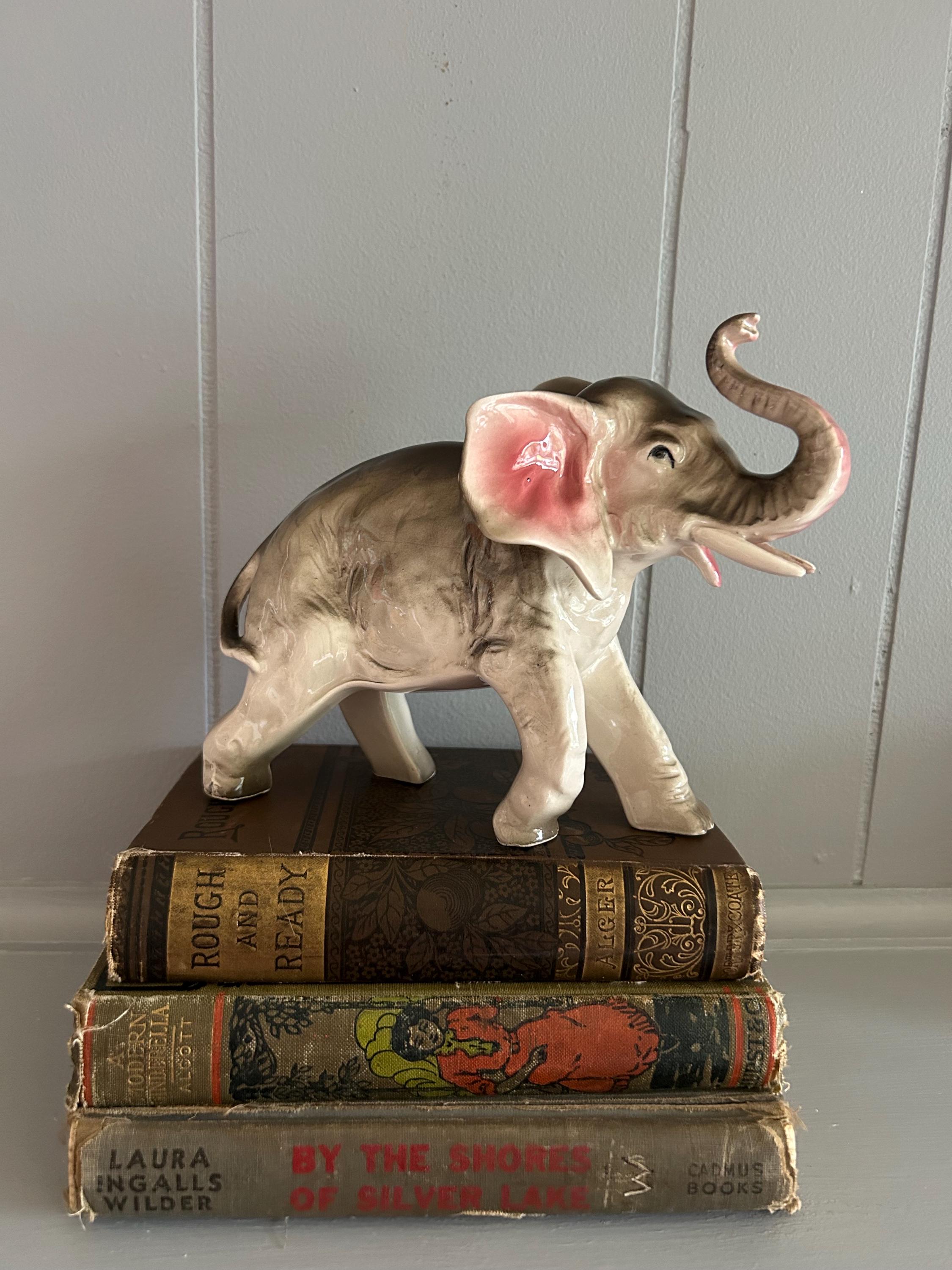 Schuco 1959年製 7325-Elefant 9cm グレーぬいぐるみ象 1960's Mohair Big Head Grey Cat Vintage Anker Steiff Schuco