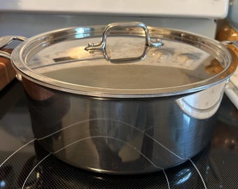 All-Clad 6 Qt Stainless Soup Pot with Lid | Previously Owned | D3 or D5 Style
