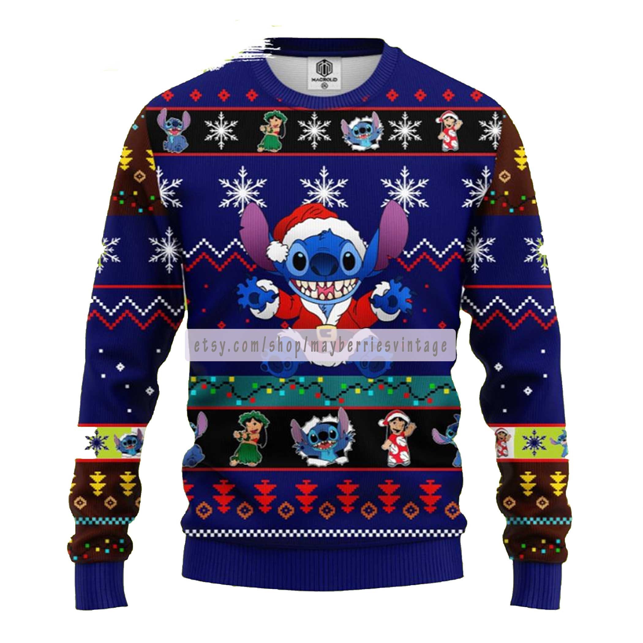 Stitch Vader Ugly Christmas Sweater Stitch Fan Ugly Sweater sold