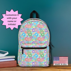 Personalized Pastel Labubu Monster Backpack - Cute & Colorful Cartoon School Bag | Kawaii Character Print