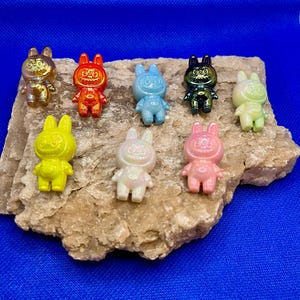 Lafufu (Labubu inspired little monster) - Iridescent 3D Focal Bead - Assorted colors