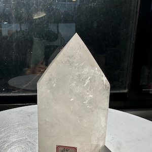 Extra Large clear quartz tower w Rainbow Obelisk High Quality Crystal Tower Obelisk Healing Crystal Virgo Season Crystal Gift for her #5