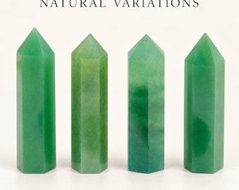Green Aventurine Tower 7-10cm | Natural Green Crystal Point | Crystal Gift