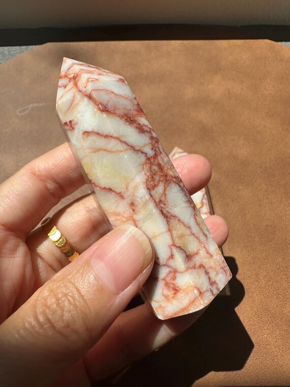 Red Picasso Jasper Tower | Natural Crystal for Grounding