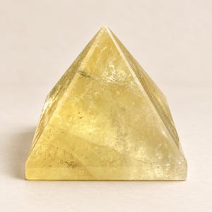 Brazilian Citrine Pyramid | Golden Polished Crystal, Choose Your Size