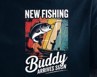 New Angeln Buddy kommt bald Shirt : Schwangerschaftansage Geschenk