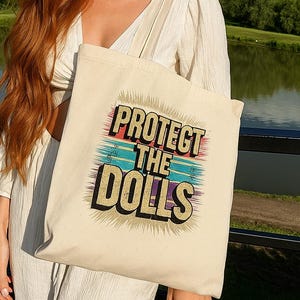 Protect The Dolls Tragetasche - Trans Rechte Tasche - Pride Equality Tasche - Protect Trans Kids - LGBTQ Ally Geschenk - Klassische Baumwolltasche