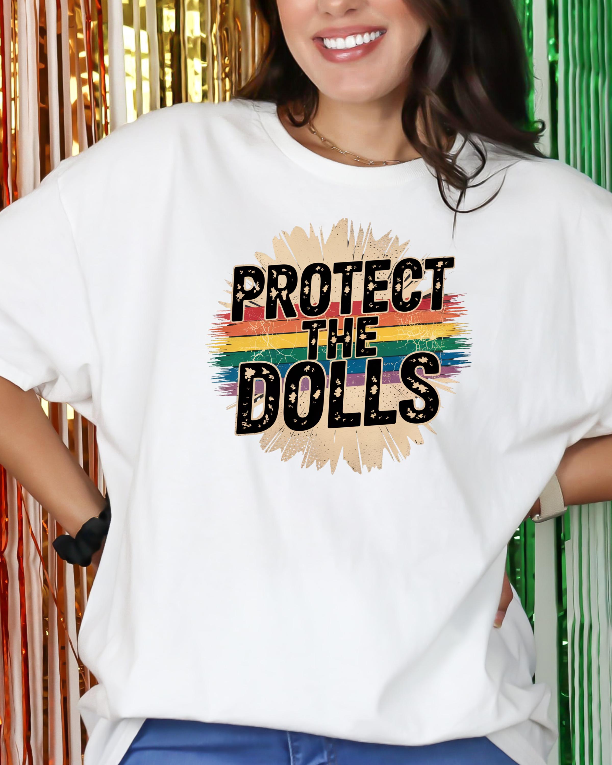 Protect The Dolls Trans Pride Bandieraolidarietà Maglietta