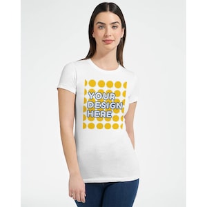 Ladies Custom Shirt | Personalized Women&#39;s T-Shirt - Custom Printed Tee for Birthdays, Holidays & Everyday Wear |  Vegan and Sustainable