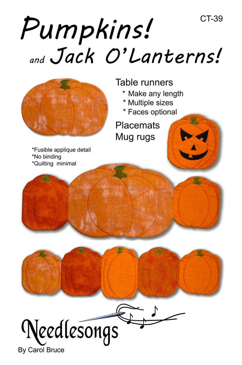 Pumpkins Pattern Downloadable PDF image 1