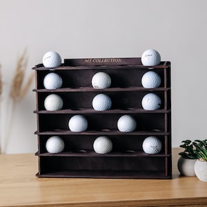 Custom golf ball holder,Golf ball display shelf,Personalised golf ball holder,Golf ball wall display,Golf ball storage,Golf ball rack
