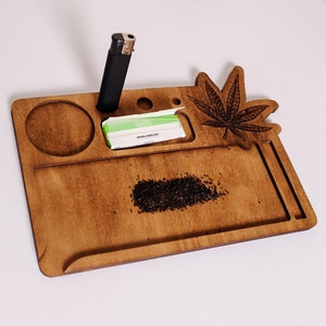 Wood Rolling Tray, Custom wood rolling tray, Rolling tray wooden, Rolling tray set wood, Custom Rolling Tray, Smoker Gifts,Rolling Tray Gift