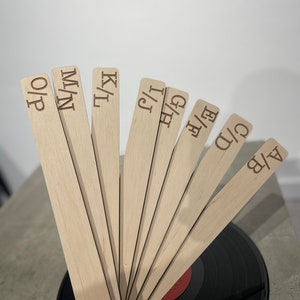 Vinyl Record Dividers, Book Separator, Vinyl Record Storage, Handmade album alphabet dividers