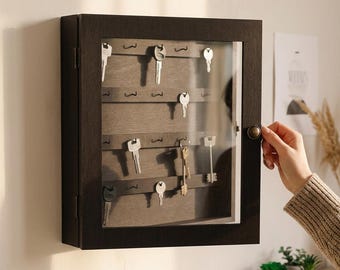 Key wall hanging, Key shelf for wall,Wooden key holder for wall, Wooden key box, Key rack wall mount, Wooden key organizer, Wall key hanger