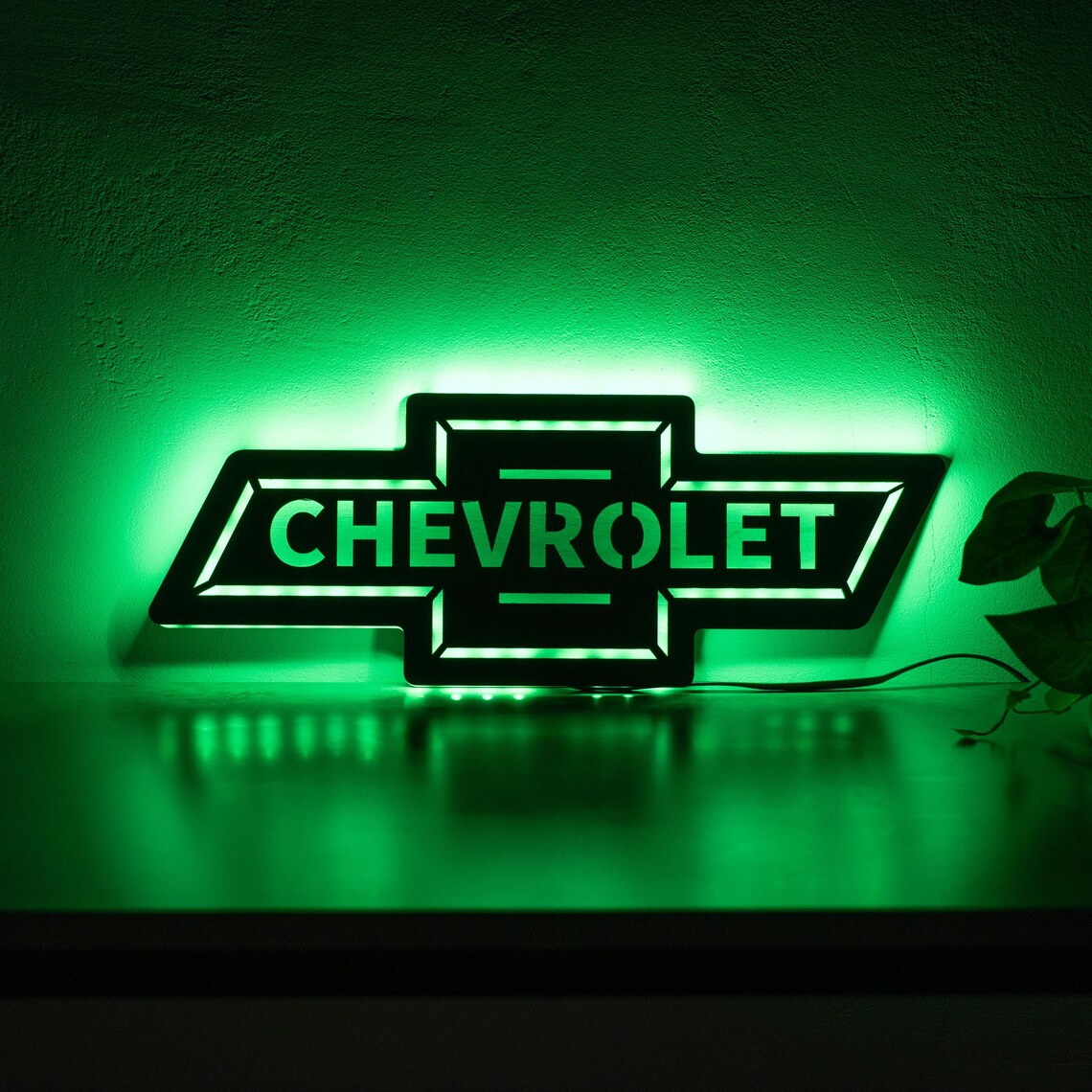 Chevy Led Sign Chevrolet Led Sign, Chevrolet Logo Sign, Car Logo Sign, Garage Light up ...