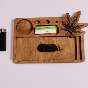 Rolling tray wooden, Rolling tray set wood, Custom Rolling Tray, Smoker Gifts,Rolling Tray Gift,Wood Rolling Tray, Custom wood rolling tray