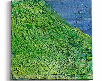 Zwischen Erde und Wasser – Strukturierte abstrakte Kunst