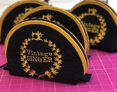 Vintage Singer Zipper Pouch