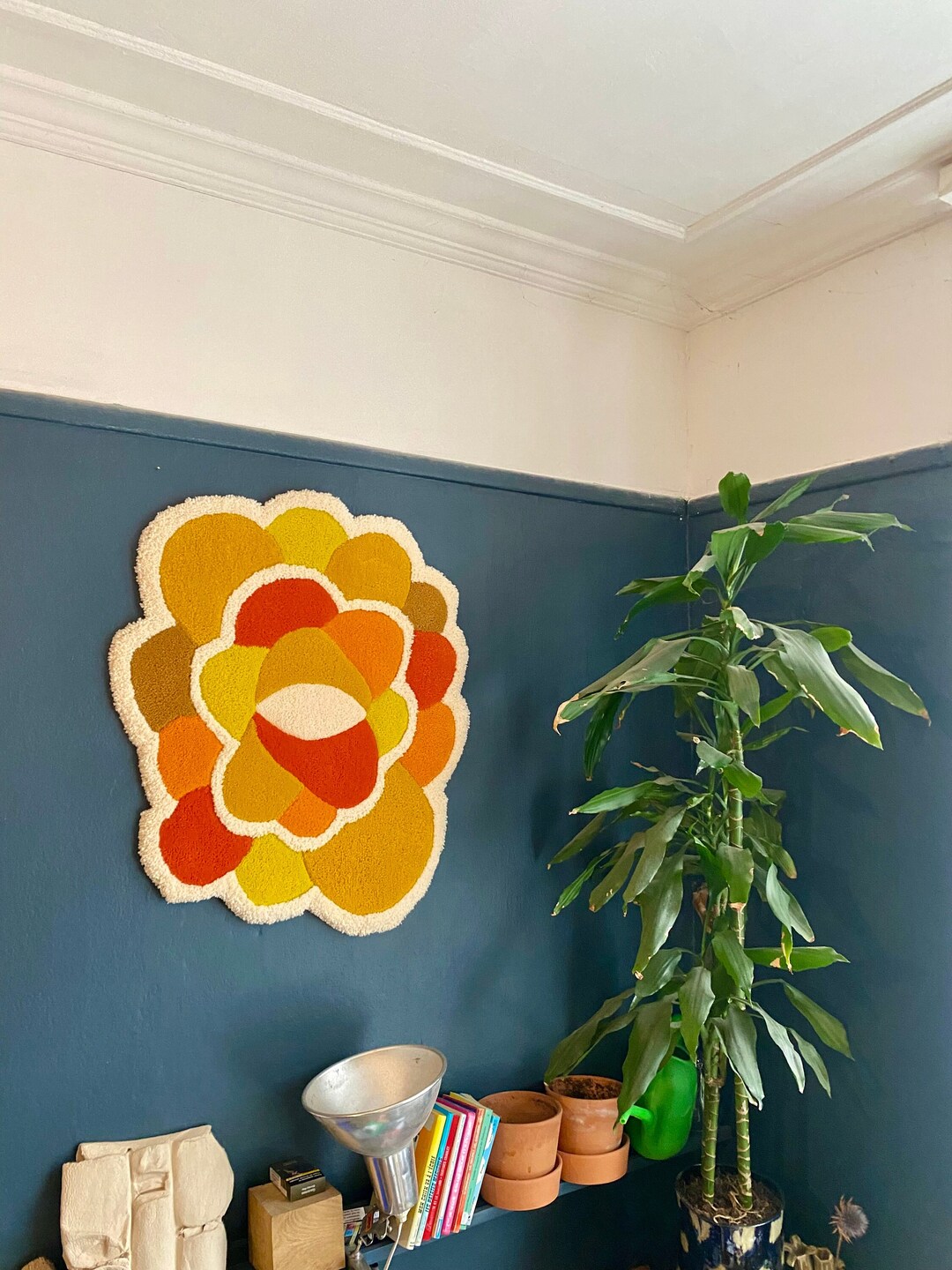 Tufted Wall Decoration Rug // SUNFLOWER EDITION - Etsy
