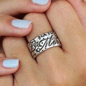 Anillo La Mer, Joyas del océano, Anillo del océano, Joyas náuticas de plata, Anillo de plata de La Mer Jewelry, Anillo de plata esterlina, Tendencia de moda 2025