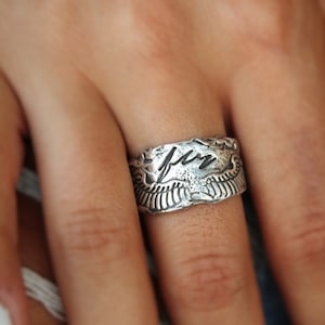 Joyas hippies modernas, joyas de moda de estilo hippie, joyas boho, anillo boho chic, anillo de plata boho, anillo boho de plata esterlina, anillo boho