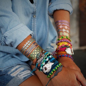 Teen Girl Gift for Graduation, Genuine silk and sterling silver wrap bracelet by HappyGoLicky Jewelry