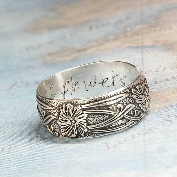 Sterling Silver Stacking Rings, ADJUSTABLE Open-Ended Ring, CUSTOM Ring, Quote, Names, Monogrammed, Children, Mommy Ring, PERSONALIZED Ring