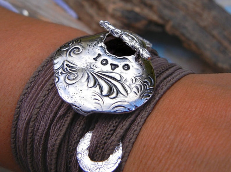 Boho fashion handmade sterling silver bracelets by HappyGoLicky Jewelry