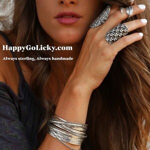 Sterling silver wrap bracelet by HappyGoLicky Jewelry