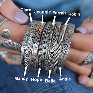 Best sterling silver cuff style bracelet collection by HappyGoLicky