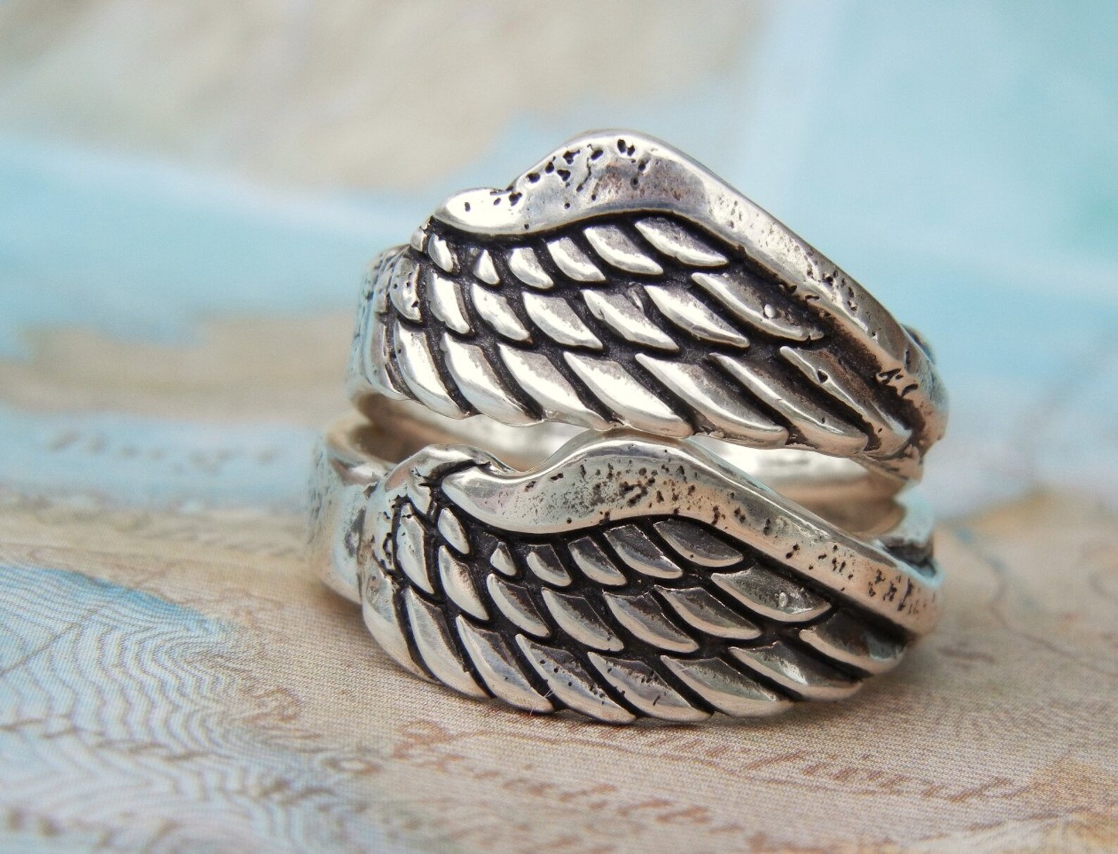 Angel Wing Jewelry Angel Wing Ring Silver Angel Wing Ring - Etsy