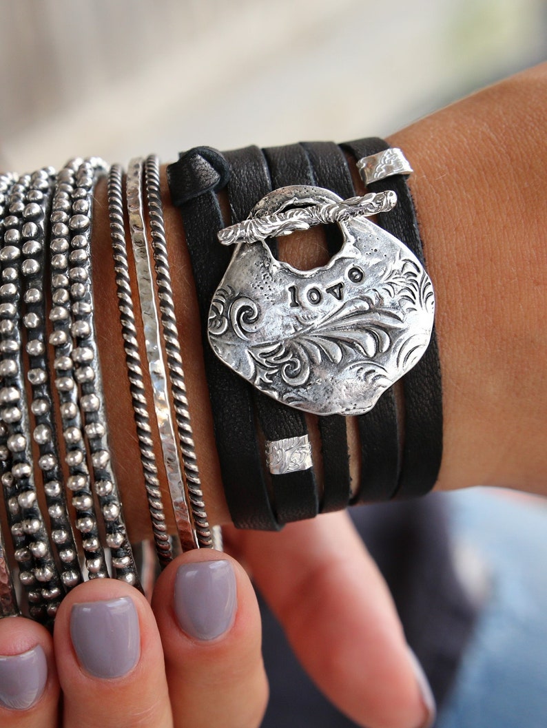 Best Inspirational Jewelry Gifts for Women, Womens Inspirational Jewelry Gift Ideas, Inspirational Silver Bracelets Sterling Silver Bracelet image 4