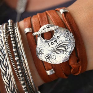 Leather Boho Bracelet, Leather Bohemian Bracelet, Bohemian Leather Wrap Bracelet, Boho Bracelet, Bohemian Jewelry Boho Chic Fashion Wrap