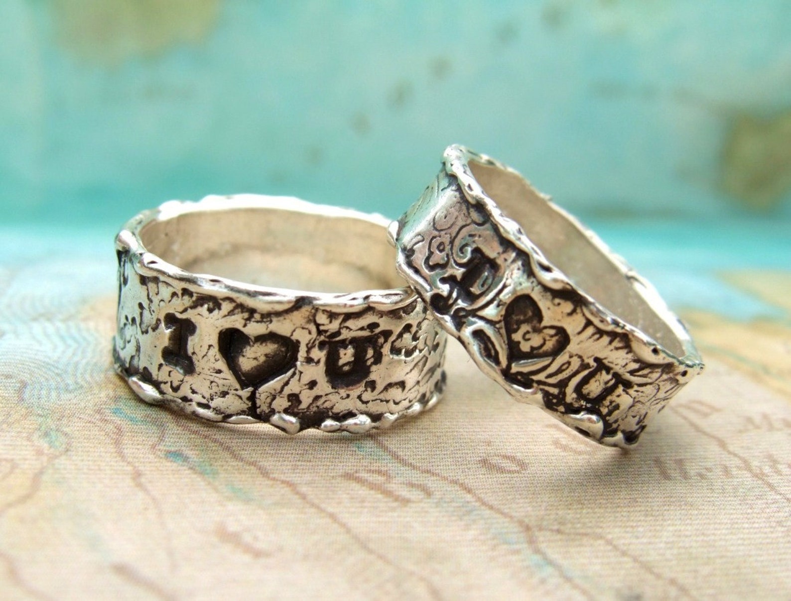 Custom Wedding Rings Personalized Wedding Bands Anniversary Etsy