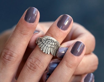 Sterling Silver Wing Ring