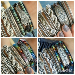 Sterling silver wrap bracelet by HappyGoLicky Jewelry