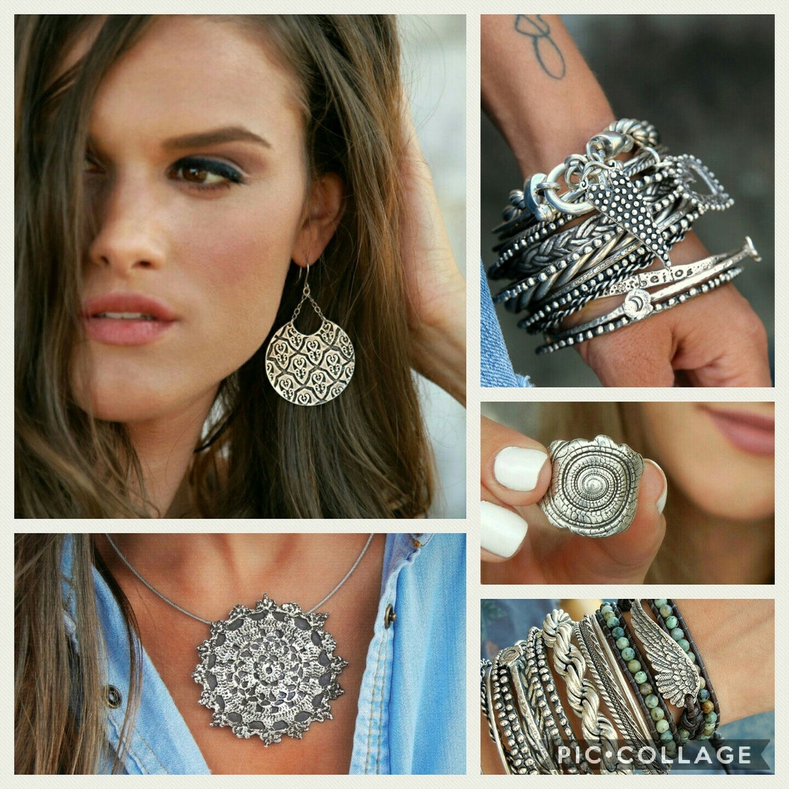 Chunky Hippie Ring Chunky Hippie Jewelry Sterling Silver Etsy