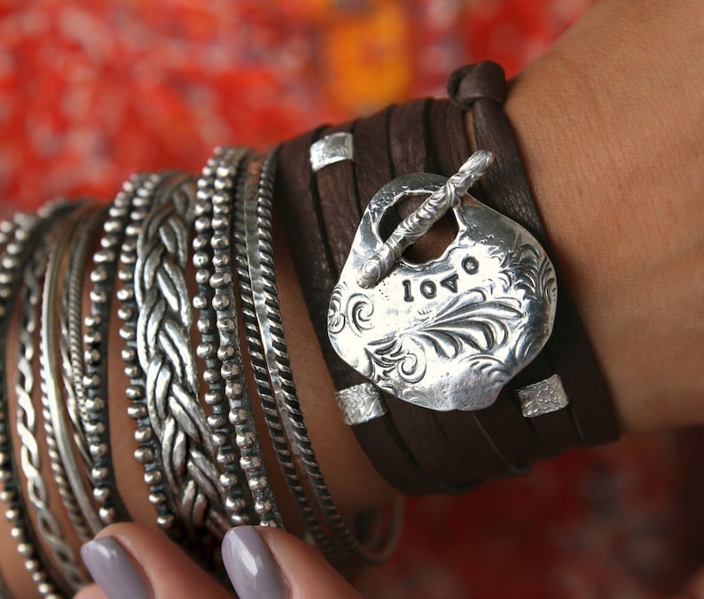 Best Inspirational Jewelry Gifts for Women, Womens Inspirational Jewelry Gift Ideas, Inspirational Silver Bracelets Sterling Silver Bracelet image 1
