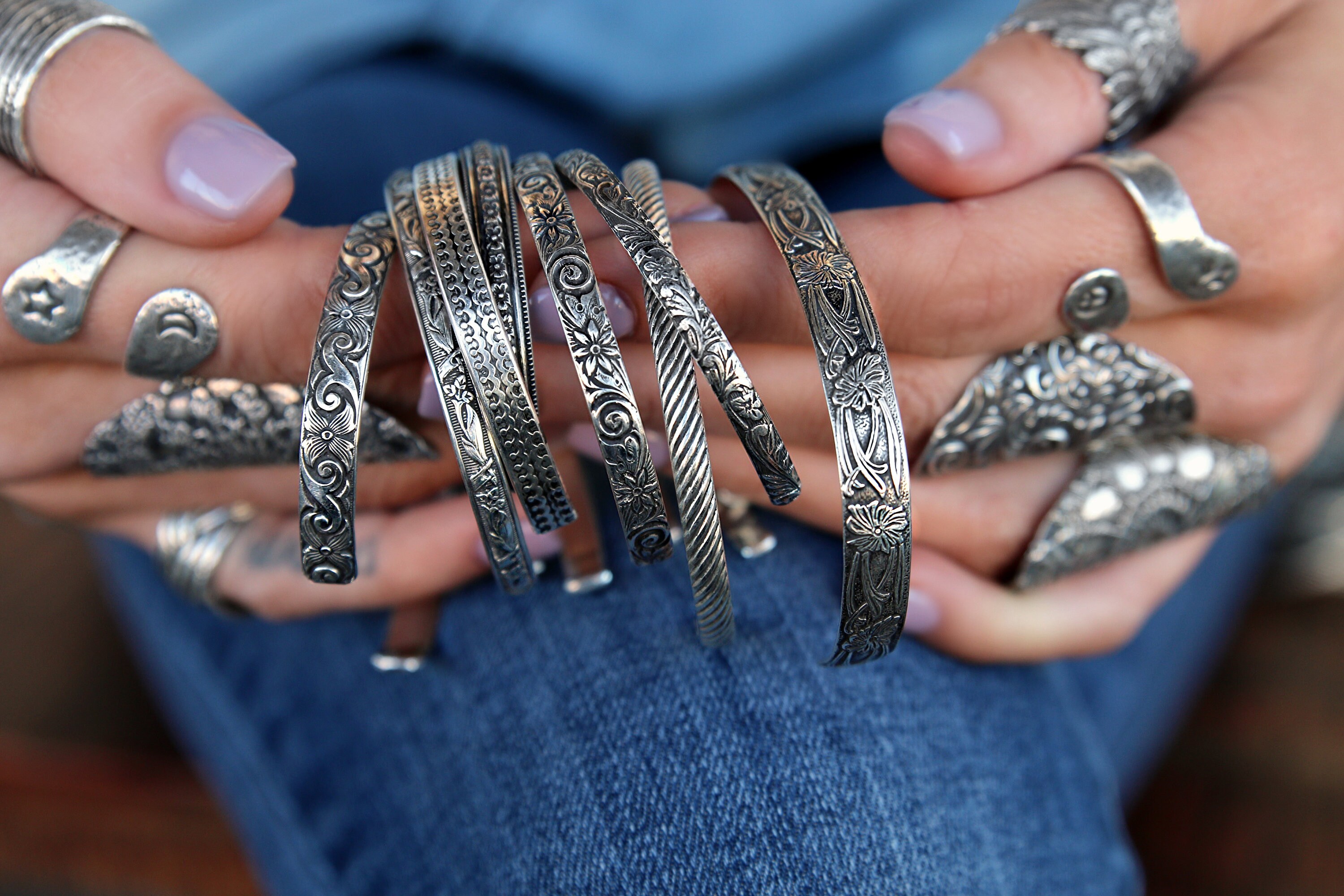 Stackable cuff bracelets sale