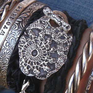 Leather Wrap Bracelet, UNIQUE Silver Jewelry, Leather TRIPLE Wrap Bracelet, Cool Silver Toggle Buckle Black Wrap Bracelet, 6 COLORS