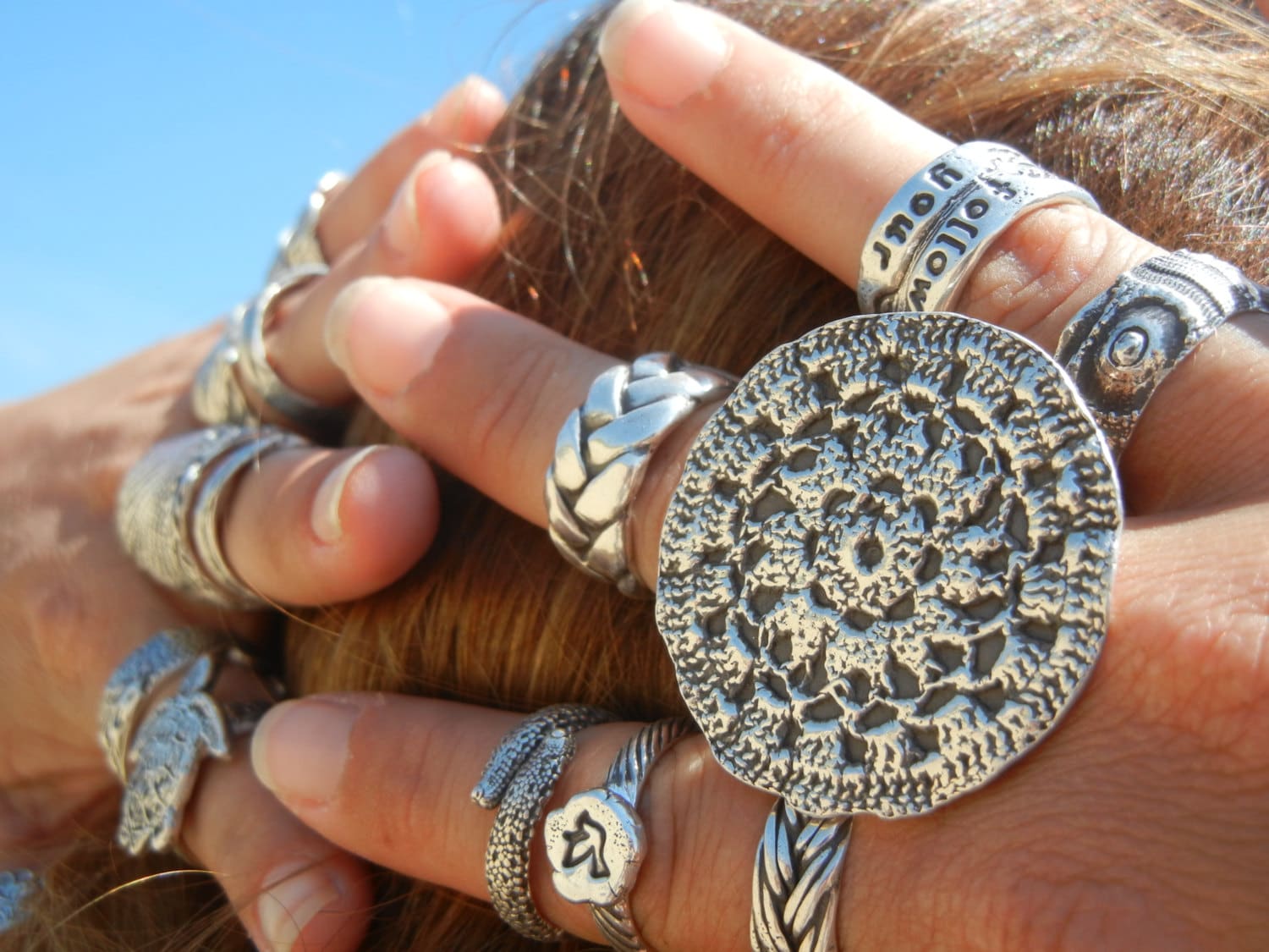 Hippie Ring Hippie Jewelry CHUNKY HIPPIE RING Hippie Chic Etsy