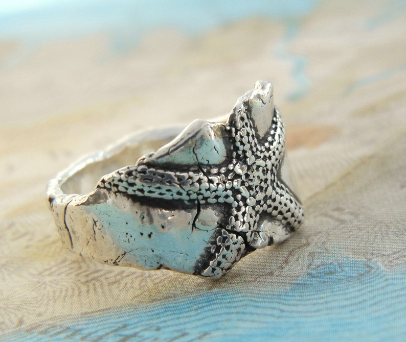 Starfish Jewelry, Starfish Ring, Starfish Fashion Trend Jewelry, Fashion Jewelry, Starfish Ring image 2