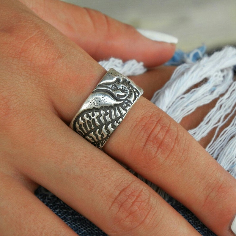 Beach Jewelry, Handmade Silver Seahorse Ring, Sterling Silver Beach Jewelry, Silver Beach Ring, Seahorse Jewelry Beach Ring, Seahorse Ring image 7