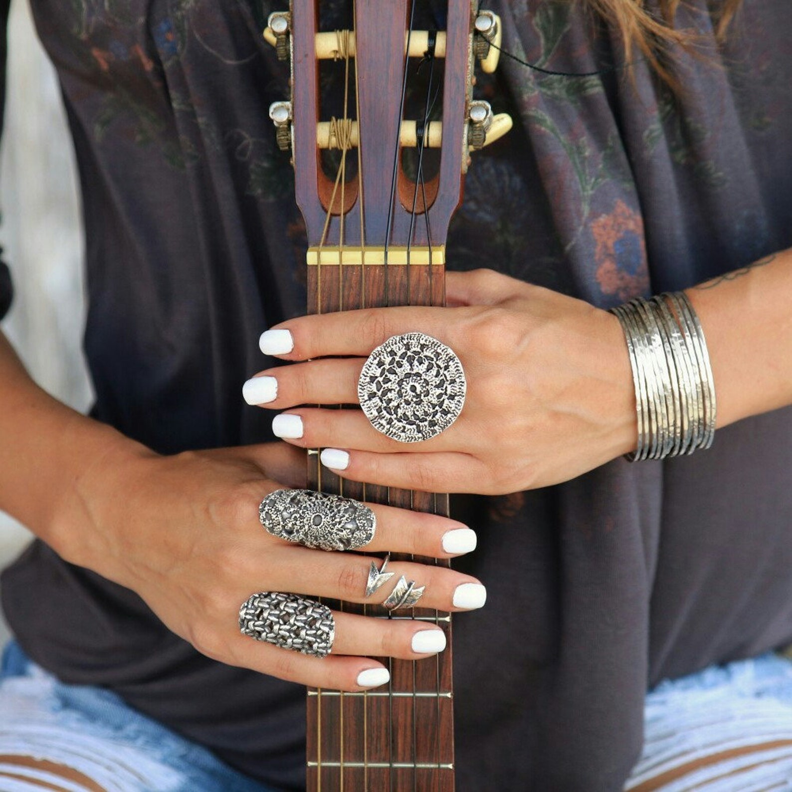 Hippie Ring Hippie Jewelry CHUNKY HIPPIE RING Hippie Chic Etsy