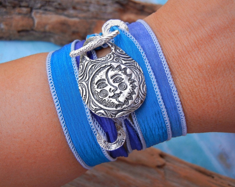 Boho fashion handmade sterling silver bracelets by HappyGoLicky Jewelry