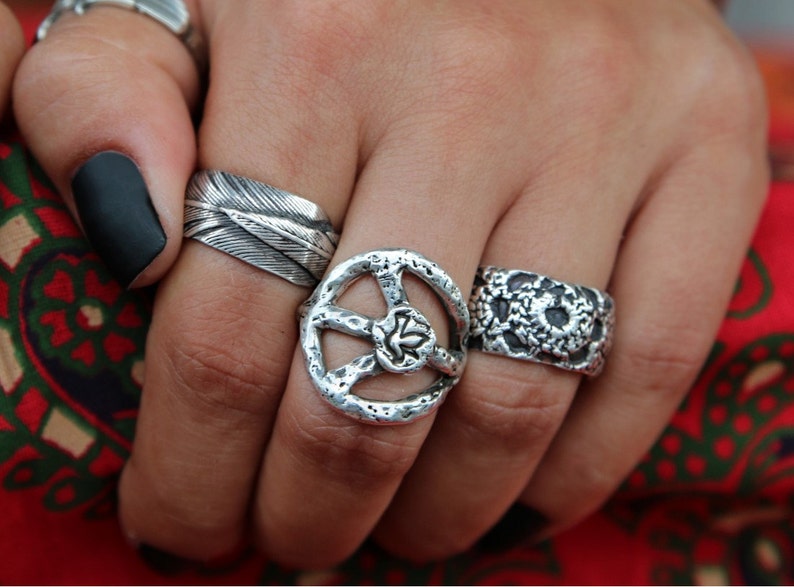 Boho Jewelry Boho Gypsy Silver Ring Handmade Silver Ring Etsy
