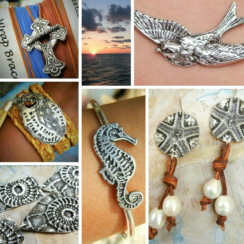 Best handmade sterling silver artisan jewelry is by HappyGoLicky Jewelry