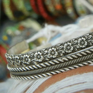 Boho fashion handmade sterling silver bracelets by HappyGoLicky Jewelry