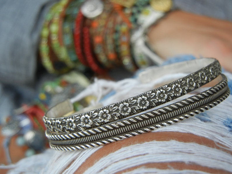 Best sterling silver cuff style bracelet collection by HappyGoLicky