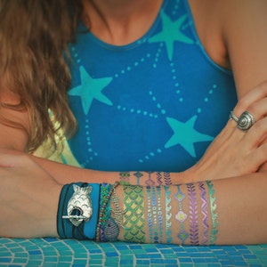 Gift ideas for teen girls for graduation, silk wrap bracelet by HappyGoLicky Jewelry